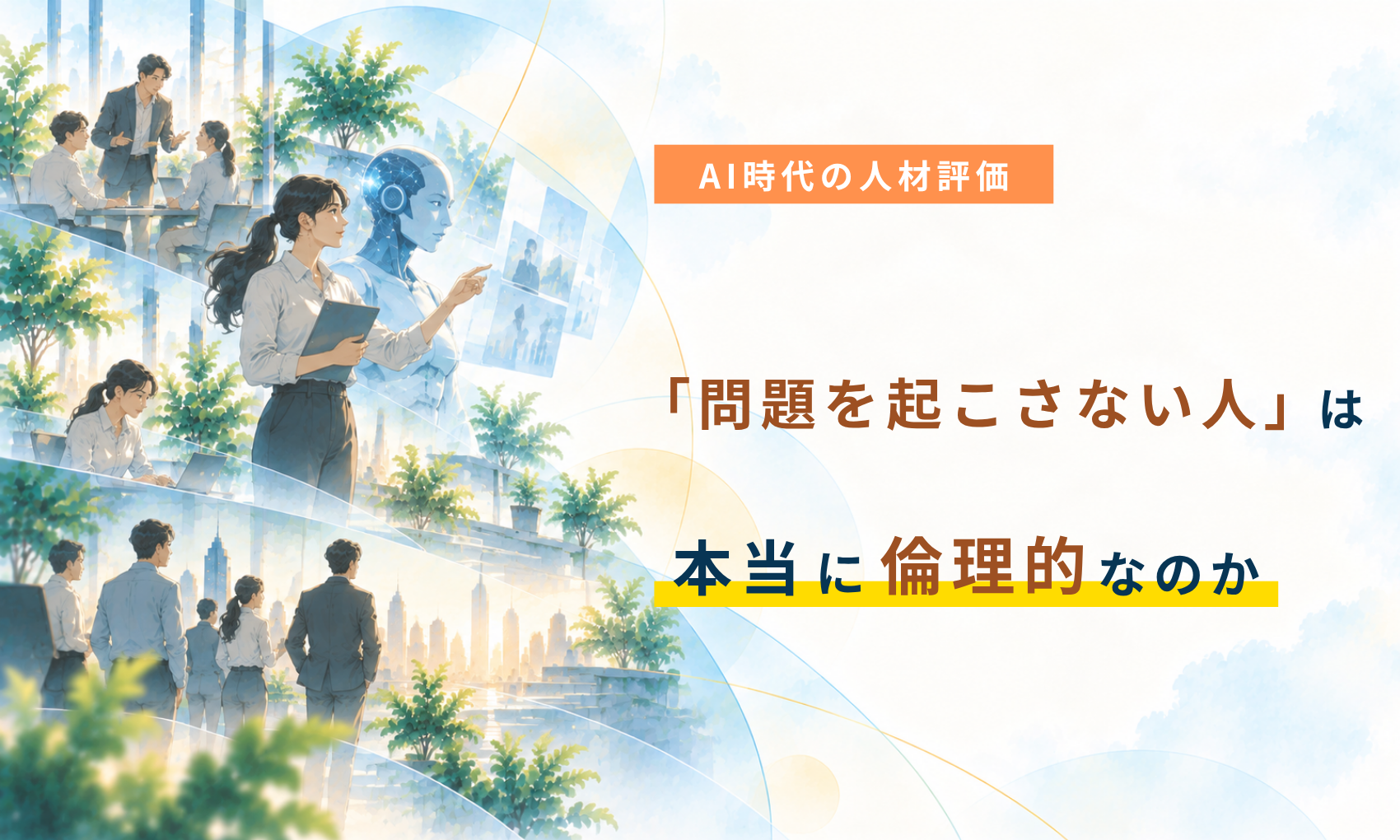 AI時代の人材評価｜「問題を起こさない人」は、本当に倫理的なのか？